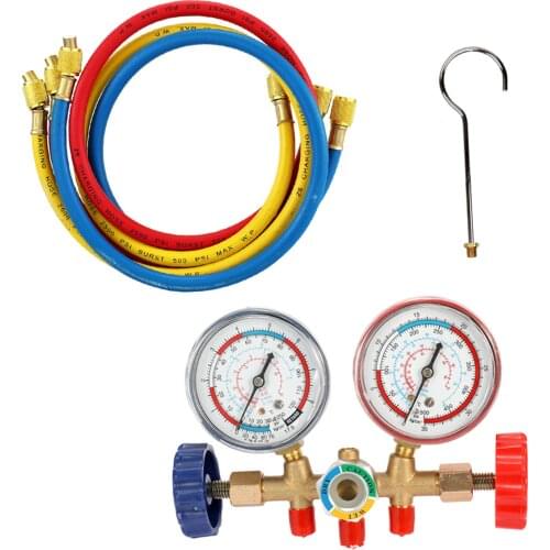 R12 R22 R134a Refrigerant Manifold Gauge A/C Refrigeration Charging Refrigerant Charging Hose