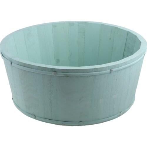 Newborn Photography Props Wooden Basin Full Moon Infants Baby Pose Shooting Prop H37A