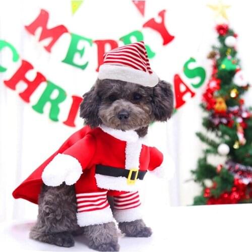 Christmas Dog Clothes Pet Cat Winter Christmas Cosplay Costume for Small Medium Large Dogs Cat Hoodies Pet Clothing Dog Coat new