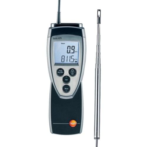 Testo425 Handheld Hot Wire Anemometer High Precision Digital Thermal Anemometer for Ventilation Air-conditioning System Tester