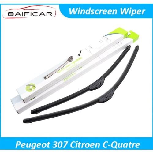 Baificar Brand New Windscreen Wiper Blade Rain Front Windshield Cleaner For Peugeot 307 Citroen C-Quatre
