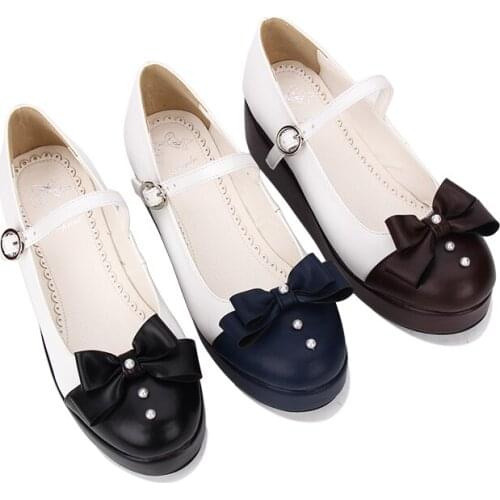 Angelic imprint Sweet High Heels Lolita Shoes New Fashion Wedge Heel Platform princess shoes Size 35-44 8465