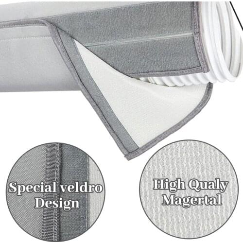 Insulated AC Hose Cover Universal Fit Both 5 Inch and 5.9 Inch Diameter Exhaust for Air Conditioning Exhaust Hose