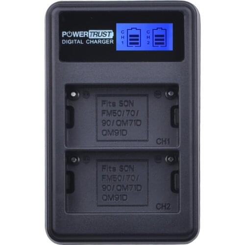 1 Pack NP-F550 NP F550 NPF550 F570 LCD Dual USB Charger for Sony NP-F330 NP-F530 NP-F570 NP-F730 NP-F750 Hi-8