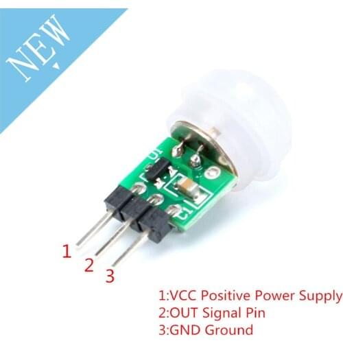 10pcs Mini IR Pyroelectric Infrared PIR Motion Human Sensor Automatic Detector Module AM312 Sensor DC 2.7 to 12V