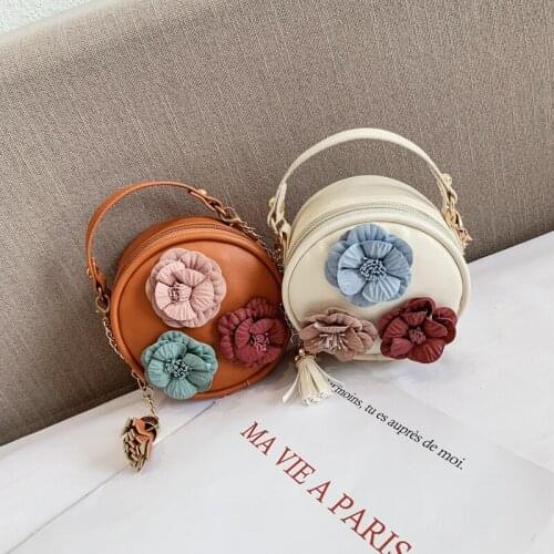 2020 Summer Women Bag Cute Flowers Lady Cross Body Bag Handbag Leather Crossbody Mini Shoulder Bag for Student Messenger Bags