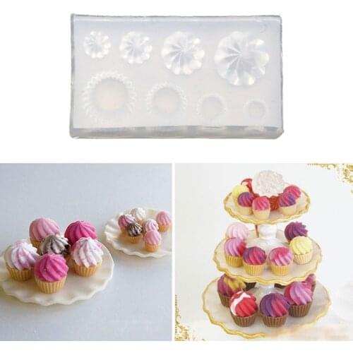 3D Small Glass Bottle Resin Mold Drink Bottle Jar Goblet Cup Simulated Food Mini Cake Cup Silicone Resin Mold Craft Tool