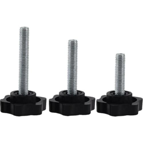 5pcs/lot M4/M5/M6 Six-Lobe Shape Head Knob With Steel Screw Bolt Stud Torx Handle Bakelite Screw