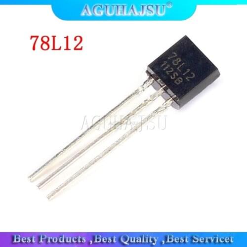 50PCS 78L12 three-terminal voltage regulator circuit output 12V 100MA TO-92