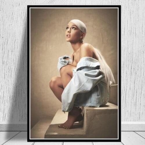 Ariana Grande Thank U Next 2019 Album Pop Music Star Poster Prints Wall Art Canvas Painting Pictures For Living Room Home Decor
