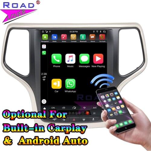 For Jeep Grand Cherokee 2012-2018 Tesla Style Auto GPS Navigation Android 9.0 PX6 4G+64G 6 Core 9.7" Radio Stereo Tape Recorder