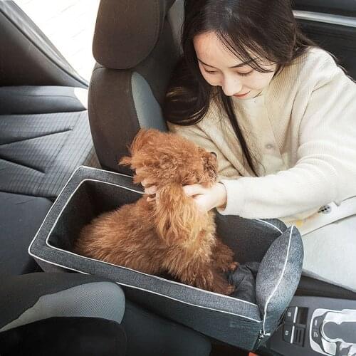 Dog Car Seat Cat Dog Bed Travel Central Control Car Safety Pet Seat For Small Dogs Cats Chihuahua Teddy suministros para perros