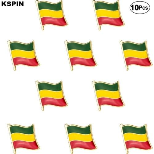 Ethiopia Flag Brooches Lapel Pin Flag badge Brooch Pins Badges