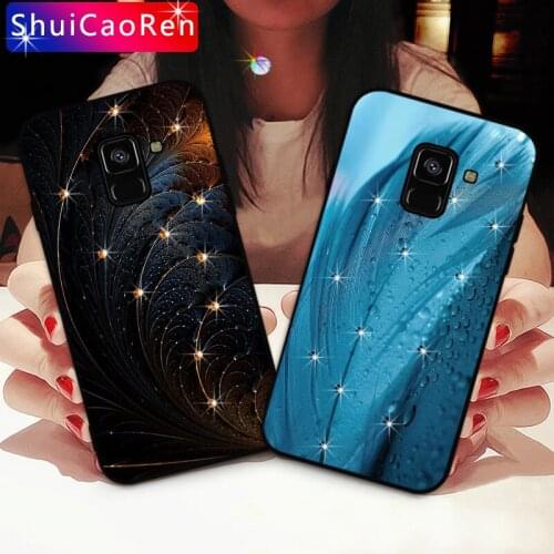 Bling Crystal Rhinestone Case For Samsung Galaxy J4 J6 J8 EU Luxury Capa Diamond Cover For Samsung A5 A7 A9 A6 A8 A9 Plus 2018