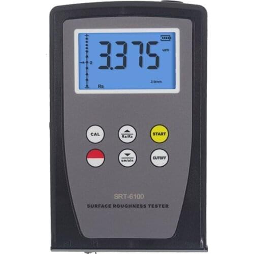 Digital SRT-6100 Surface Roughness Tester LCD Backlight Display Ra Rz parameters 0.05-10.00um