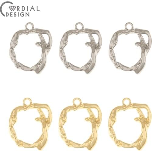 Cordial Design 100Pcs 19*23MM Earrings Accessories/DIY Charms/Irregular Shape/Hand Made/Pendant/Jewelry Findings & Components