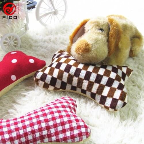 Colorful Pet Dog Toys Durable Bones Heart Shape Puppy Toy Large Dogs Trainging Chew Small Pillow