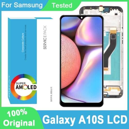 100% Original 6.2'' PLS IPS Display For Samsung Galaxy A10s A107/DS A107F A107FD A107M Full LCD Touch Screen Repair Parts
