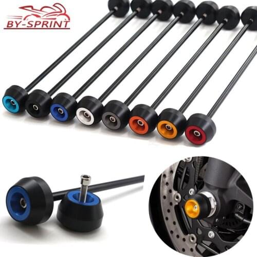 For Yamaha MT-09 Tracer FZ-09 FJ-09 Tracer 900 Motorcycle Front & Rear Axle Fork Wheel Falling Protector Crash Sliders Pad Cap
