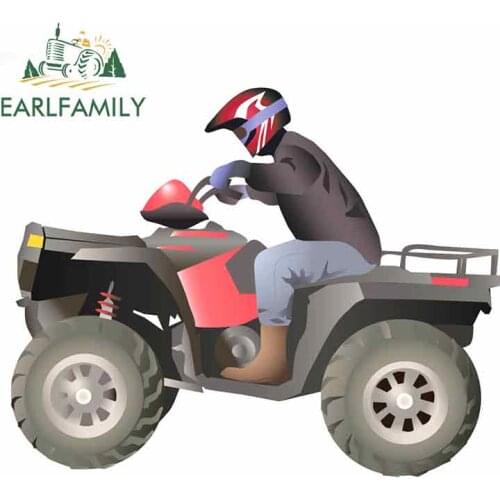 EARLFAMILY 13cm x 10.4cm For Off Road Biker Motorcycle Car Bumper Window Sticker Fashion Decals Vinyl Material Creative Stickers