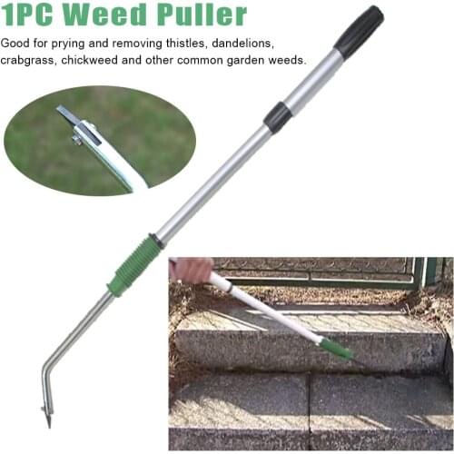Grass Extractor Root Remover Weed Puller Aluminum Alloy Long Handled Claw Weeder Garden Lawn Stand Up Killer Tool Manual Stretch