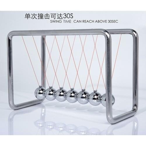 7 Ball Stainless Steel Bracket Newton Pendulum Ball Perpetual Motion Device Creative Ornaments Childrens Educational Toys