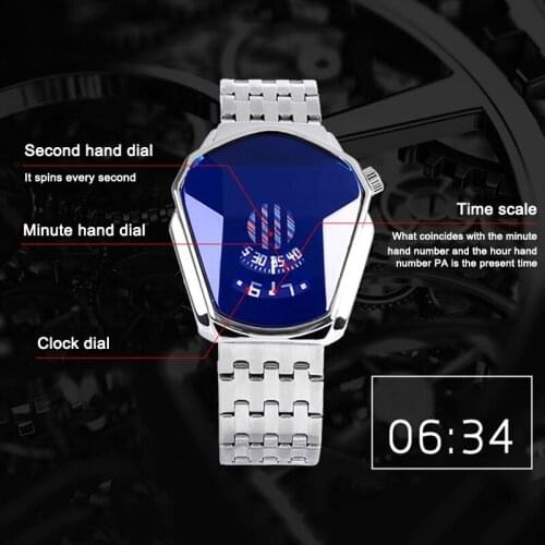 Diamond Style Quartz Watch Waterproof Fashion Steel Band Quartz Watch for Men Women XR-Hot
