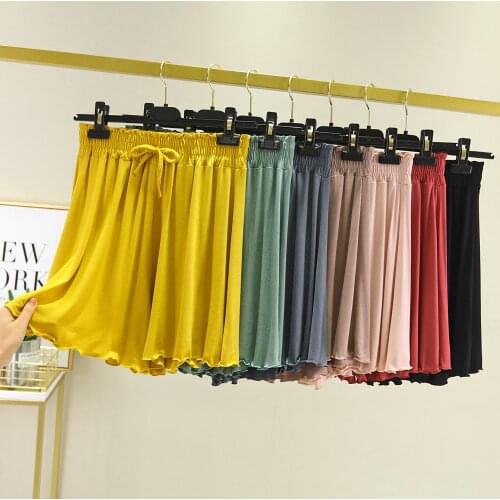 Girls Summer Modal Casual Yellow High Waist Shorts Female Plus Size Sportswear Women Lace Up Hot Short Sexy Mini Sports Shorts