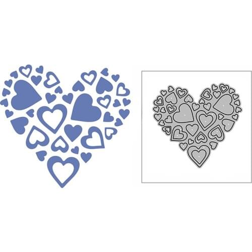 New Girly Hearts Love Craft Embossing Mold 2021 Metal Cutting Dies for DIY Decorative Scrapbooking Album Card Making No Stamps
