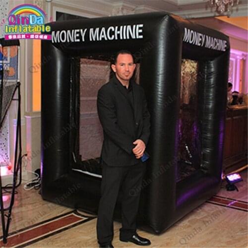 Christmas Decoration 2017 Inflatable Cash Cube Box, Inflatable Cash Grab Money Machine Cash Grabber