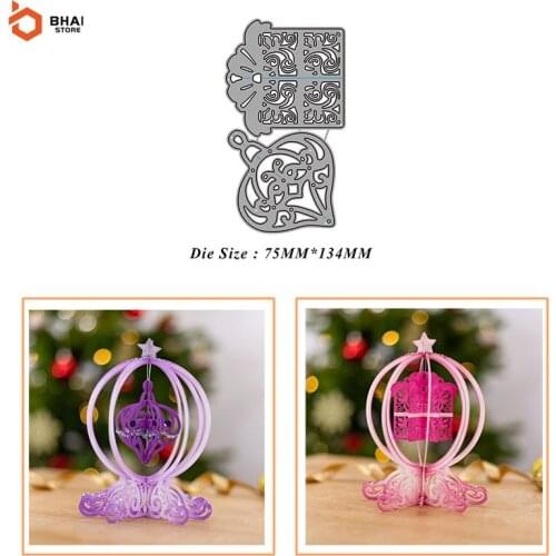 Carbon Steel Metal Cutting Die DIY Christmas Gift Box Suitable for Decorative Scrapbook Album Festival Card Making Craft Dies