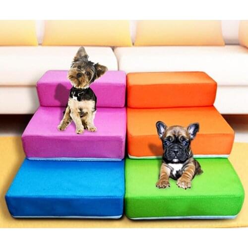 50%HOT2-Step Mesh Folding Pet Dog Ramp Stairs Puppy Cat Animal Mat Bed House Cushion