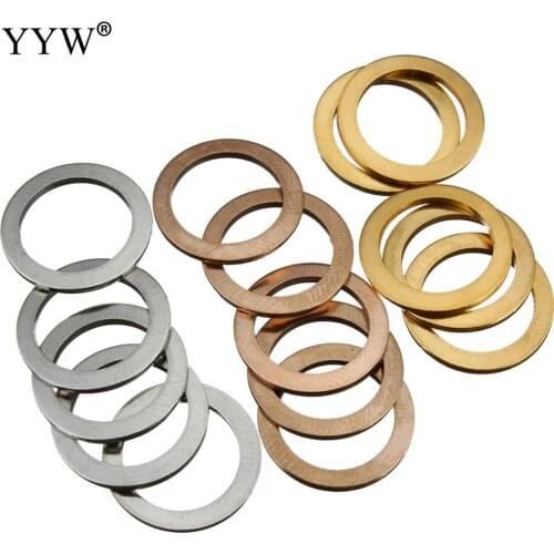 Stainless Steel Linking Ring Donut for DIY Jewelry Making Necklace Bracelet Findings Connector