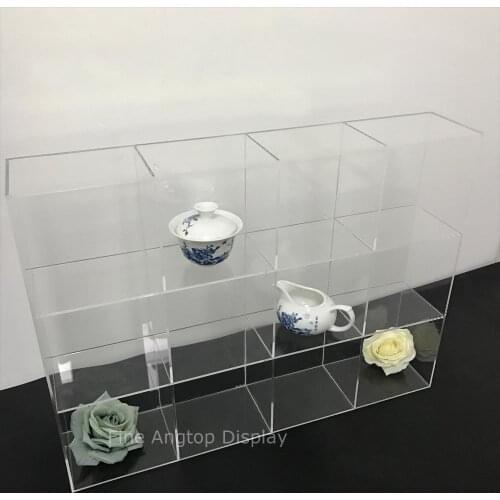 Countertop Clear Acrylic Gift Shop Jewelry Toys Small Cups Display Showcase