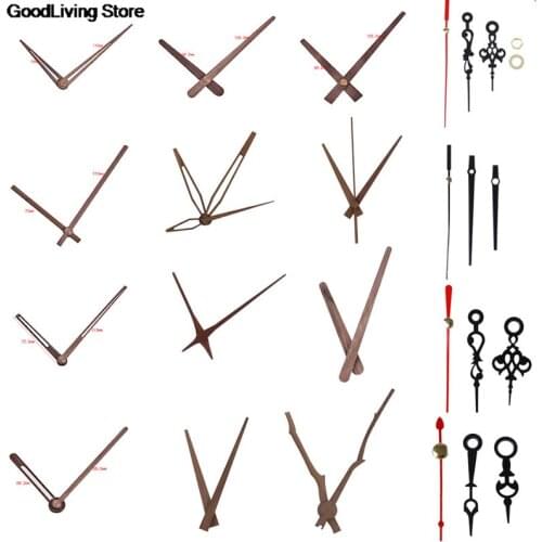 Hot sale 1PC Wooden /Aluminum Pointers DIY Wall Clock Hands 12 inch Clock Needle Quartz Replace Parts