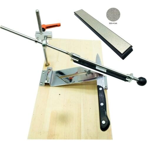 Improved Modified Ruixin Pro Knife sharpener system profession New Cross slider for Edge sharpener with one diamond stone 500