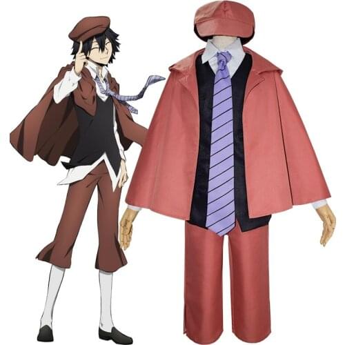 Unisex Anime Cos Bungo Stray Dogs Edogawa Rampo Halloween Christmas Cosplay Costumes Uniform Dress Suit