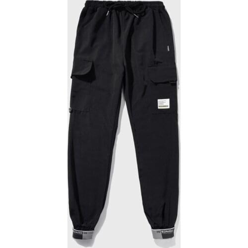 Spring Womens Cargo Pants with Pockets 2021 FUR Sports Loose Pants Harajuku BF Hip Hop Cargo Pants Elastics Trousers