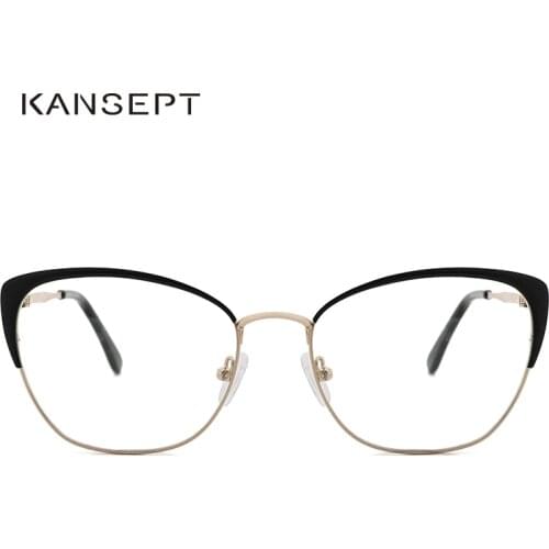 KANSEPT Womens Glasses Frame Cat Eye Optical Vintage Prescription Eyeglasses Frame for Women MG3390