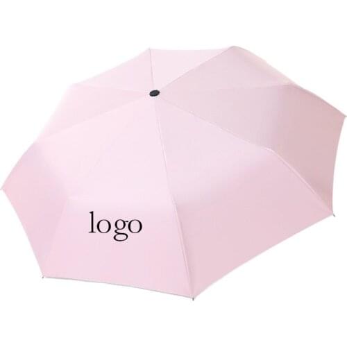 Sunshade umbrella Three Folding Female Parasol Rain Tool Automatic Anti-UV Waterproof Pocket Strong wind Resistance Umbrella
