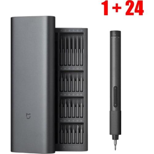 2021 Xiaomi Mijia Electric Screwdriver Precision Kit 2 Gear Torque 400 Screw 1 Type-C Charging Magnetic Aluminum Case Box 24 S2