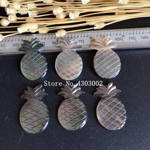 30pcs/lot 20x33mm Natural Pineapple Mother of Pearl shell for DIY Jewelry Natural Pineapple MOP Pearl shell Beads for Necklace