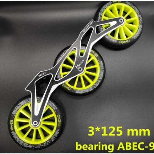 Free shipping speed skating frame MK5 frame 3x125 including wheels