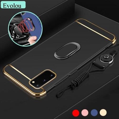 Capa For OPPO R17 Plus F9 Pro Magnetic Ring Stand Holder Case For OPPO A73 A83 A79 A7X K1 3 in 1 Plating Shockproof Back Cover