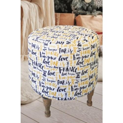 Wood Lathe Foot Plump Puff coffee tables table basse furniture living room table