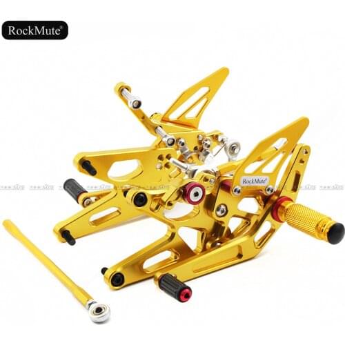 For YAMAHA YZF R1 2004 2005 2006 Motorcycle CNC Aluminum Adjustable Rearset Rear Set Foot Pegs Pedal Footrest YZF-R1