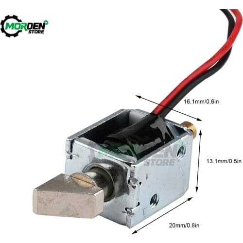 DC 12V 0.5A/0.4A Mini Electric Magnetic Cabinet Bolt Push-Pull Lock Release Assembly Solenoid Access Control Dropship