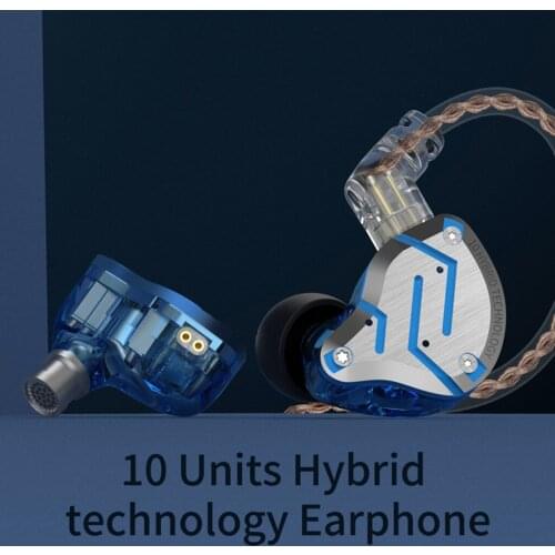 4BA+1DD Hybrid Earphone Headset HIFI Earbuds In Ear Monitor earphones w/Mic