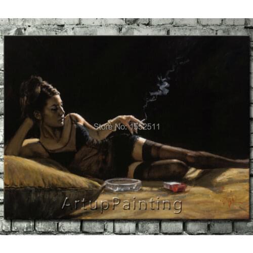 Spanish painting Fabian latina woman Oil painting on canvas hight Quality Hand-painted Painting latina