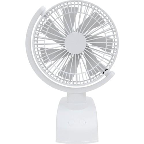 USB Small Fan Student Dormitory Shaking Head Fan Rechargeable Office Mute Large Wind Clip Fan Household Electric Fan
